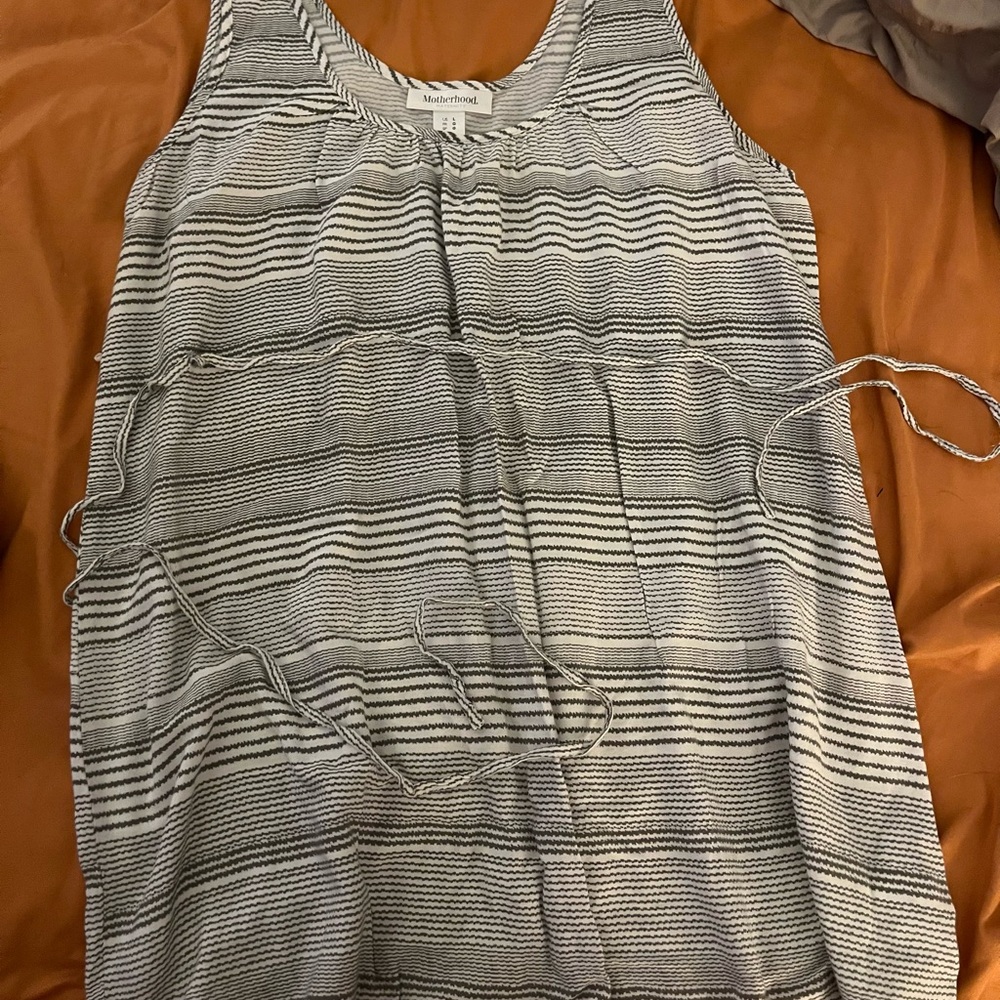 Motherhood maternity Striped Tank Top Large